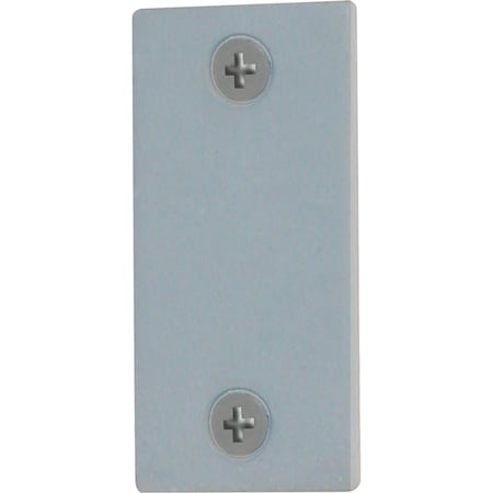 Prime-Line Steel Door Edge Hole Filler Plate, 1-1/8 in., Gray Finish Single Pack U 9521